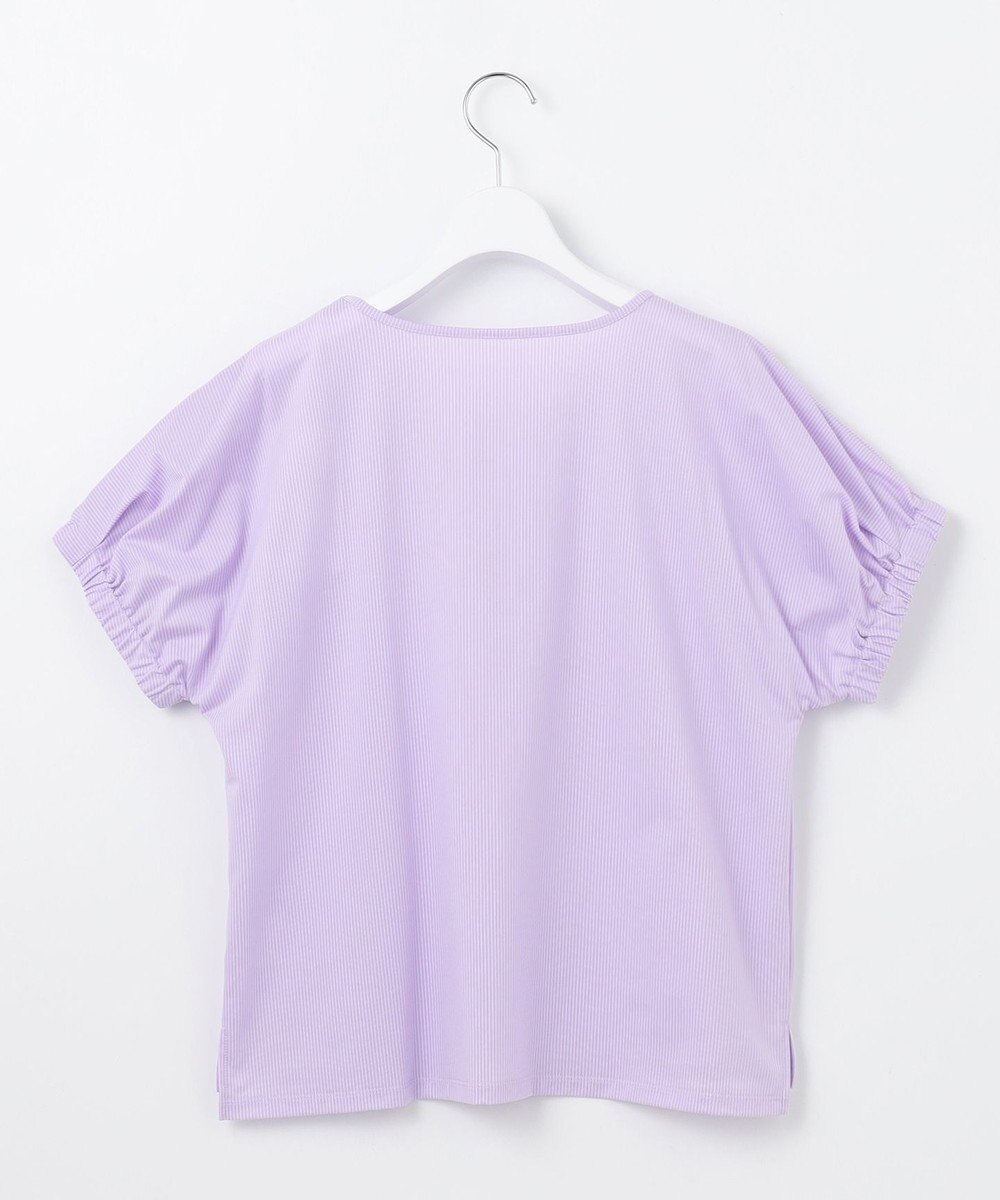 J.PRESS LADIES 【WEB限定カラーあり・洗える】ストライプジャージー フレンチスリーブ カットソー 