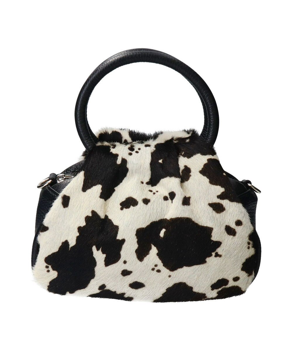 INTER-CHAUSSURES 【ANDREA CARDONE ITALI】異素材コンビハンドバッグ 