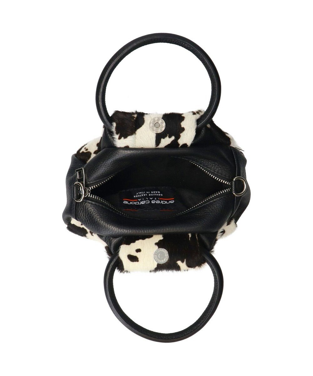 INTER-CHAUSSURES 【ANDREA CARDONE ITALI】異素材コンビハンドバッグ 