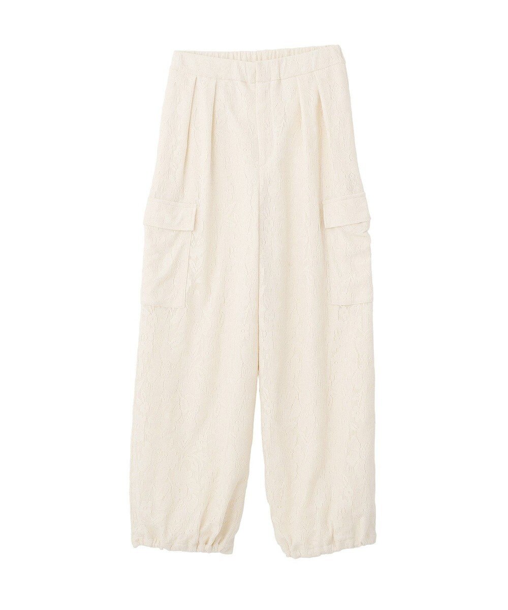 earth music&ecology 総レースカーゴパンツ 