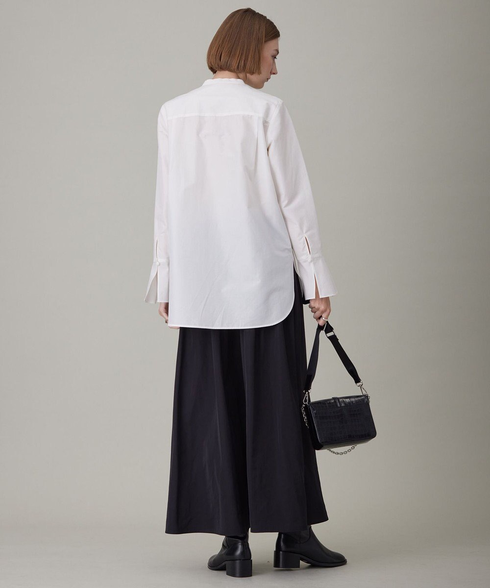 ICB L 【洗える】 トリアセコットンタイプライター シャツブラウス 