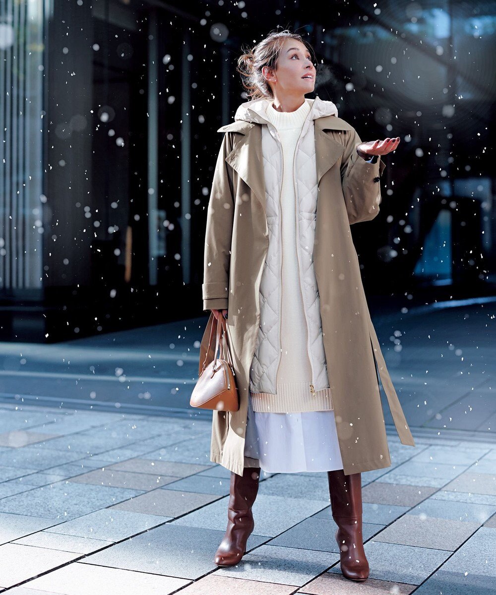 UNFILO 【TAION×UNFILO】フード付き ジレ 