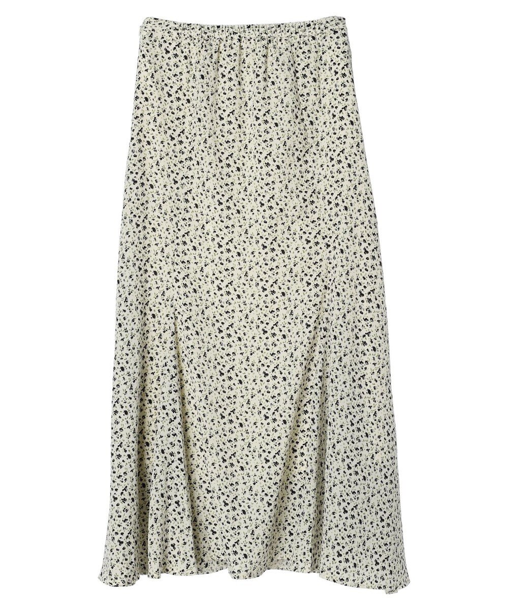 earth music&ecology 揺れる小花柄裾フレアスカート 