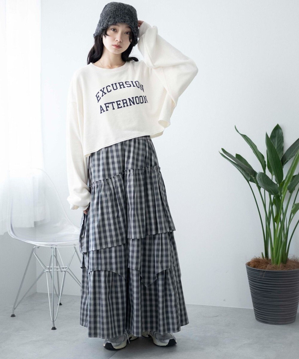 WEGO ヴィンテージライクショートスウェット 