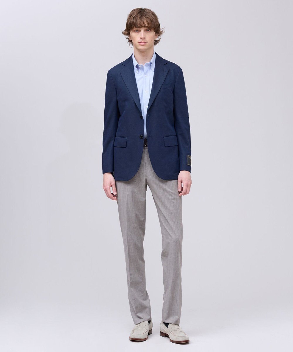J.PRESS MEN 【セットアップ対応 / ストレッチ性 / 接触冷感 / 洗える】ニューコンセプトウール サマースラックス 