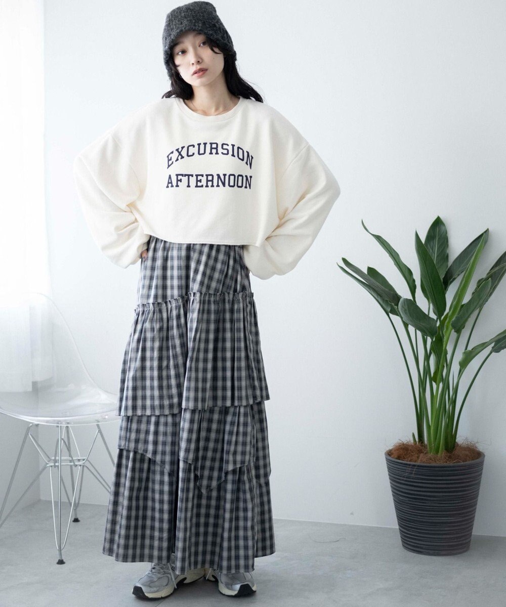 WEGO ヴィンテージライクショートスウェット 