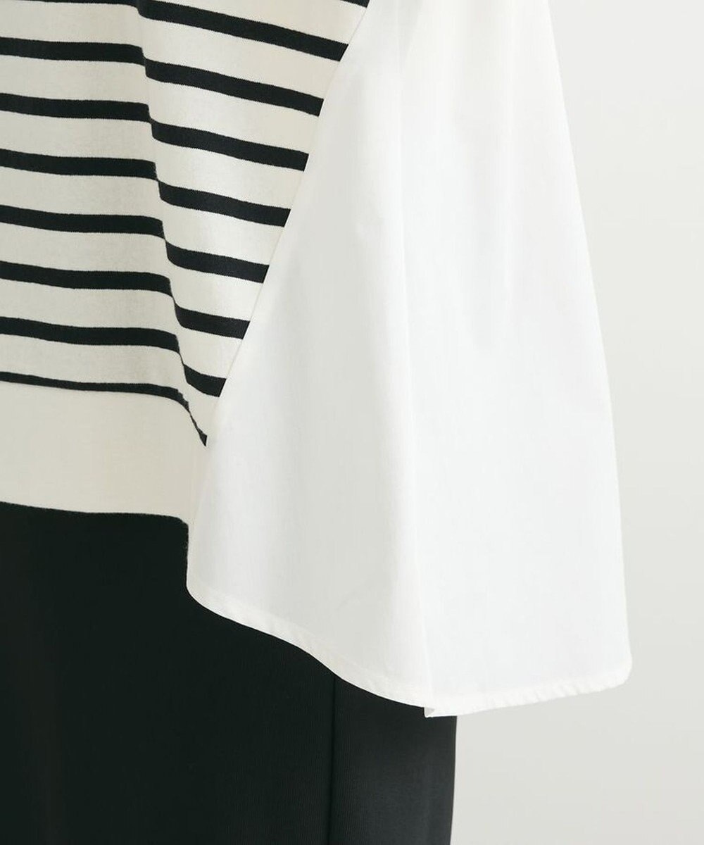 Green Parks 布帛切り替えフレアカットプルオーバー 