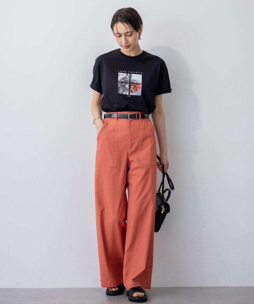 23区 S 【洗える】JANE PACKERコラボ フォトプリント Tシャツ 