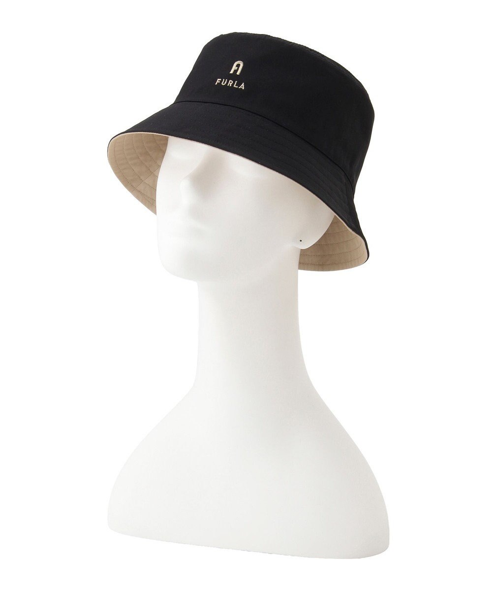 MOONBAT FURLA(フルラ)リバーシブルバケットハット 帽子 無地 UVカット 手洗い可能 