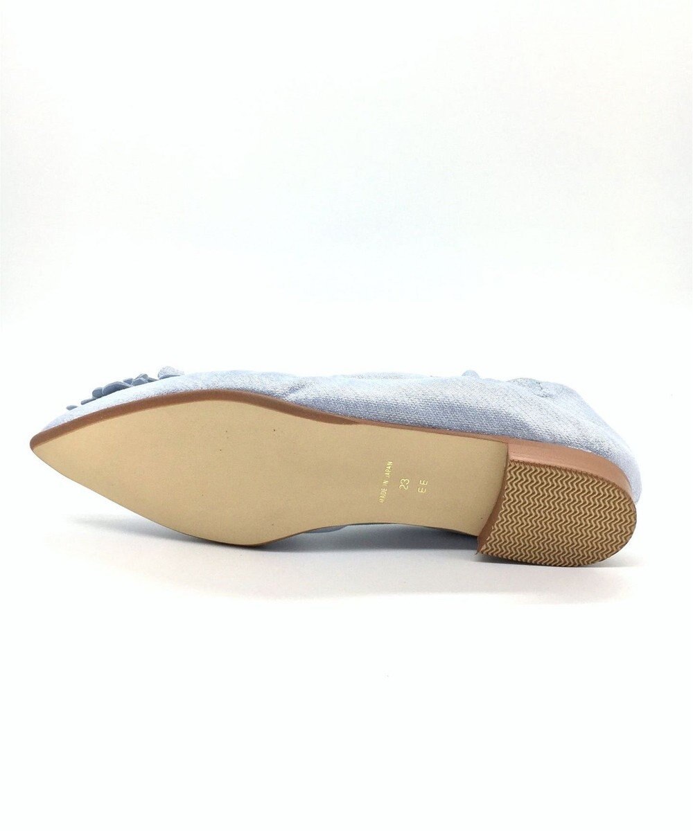 nouvelleRobe Oū 【本革・高反発】Floral decoration ポインテッドトゥ パンプス 