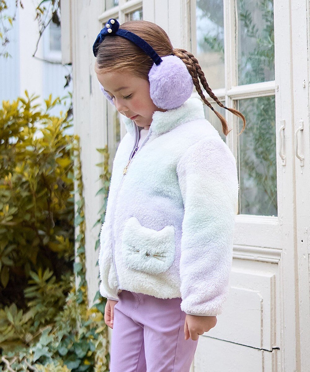 ANY KIDS パール×リボンイヤーマフ 