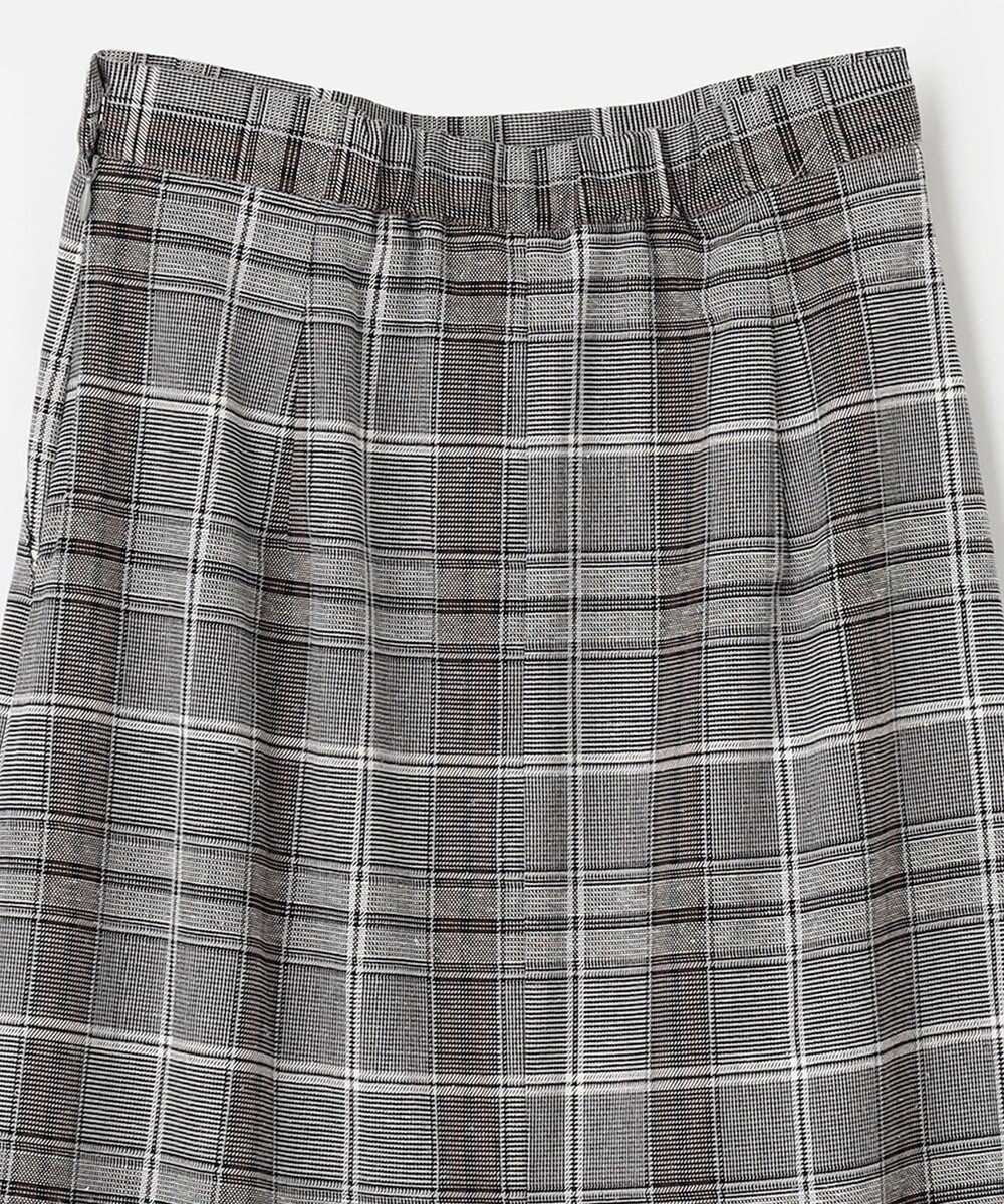ANY 【ウエストゴム/ストレッチ】チェックタイトスカート 