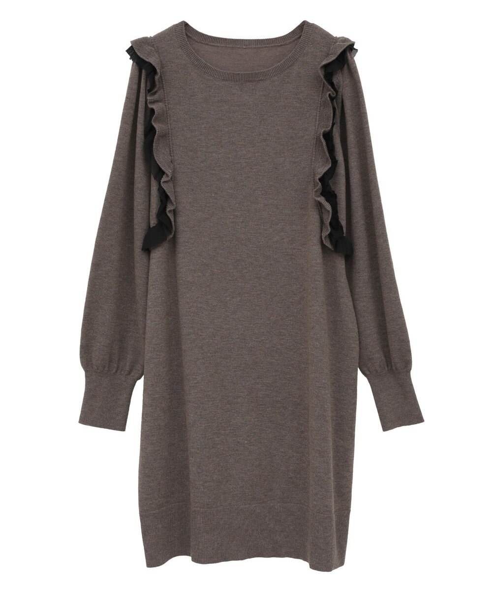 YECCA VECCA 【archive】ラッフルニットワンピース 