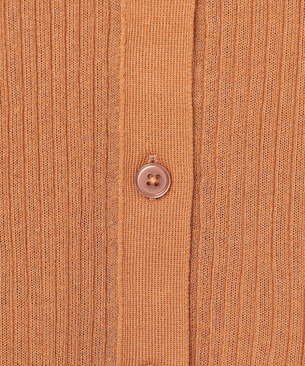 UNFILO シアーリブ ニットカーディガン 