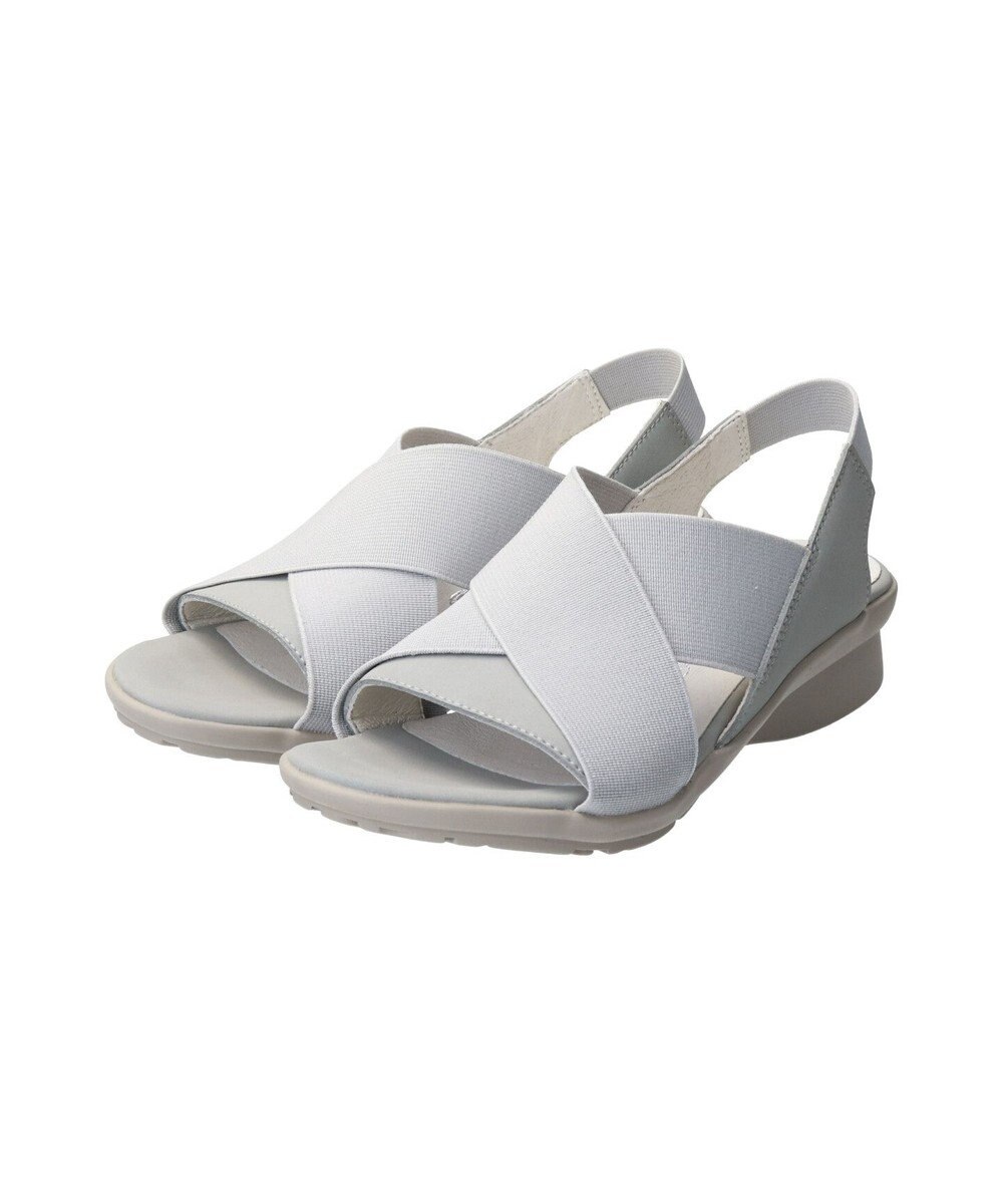 INTER-CHAUSSURES 【BUSSOLA】ワイドエラスティッククロスベルトサンダル 