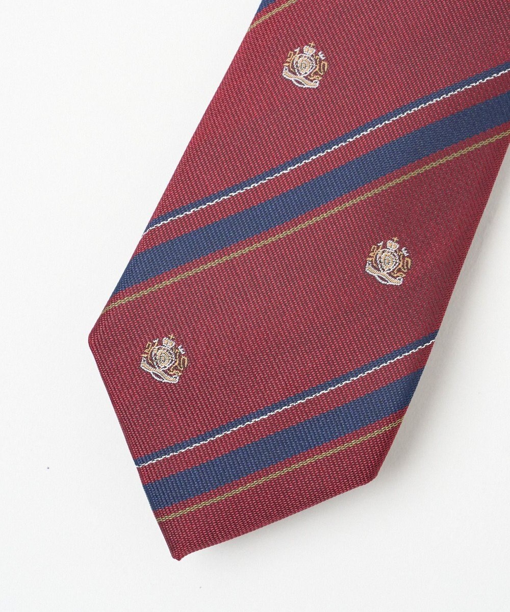 WEGO 【SCHOOLITEM】メンズエンブレム柄スクールネクタイ 