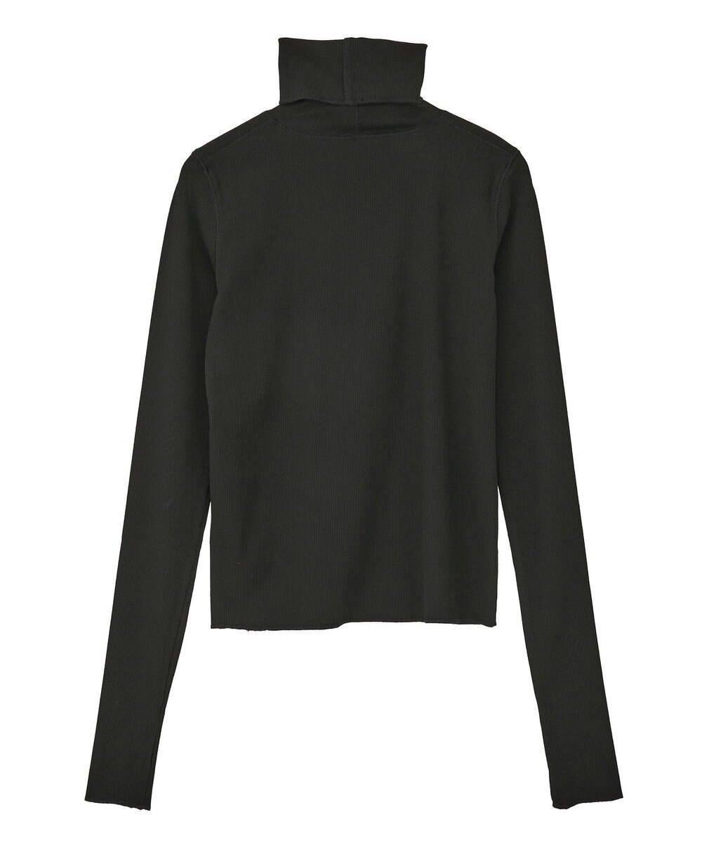 earth music&ecology リブタートルネックプルオーバー 