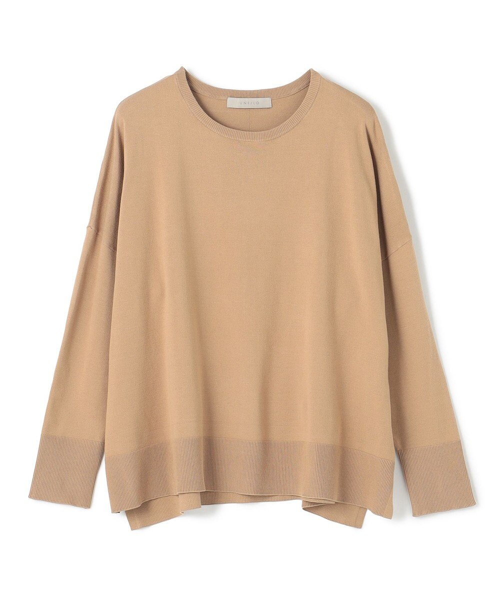 UNFILO 【洗える/抗菌防臭】マイビューティー クロップド丈ニット 