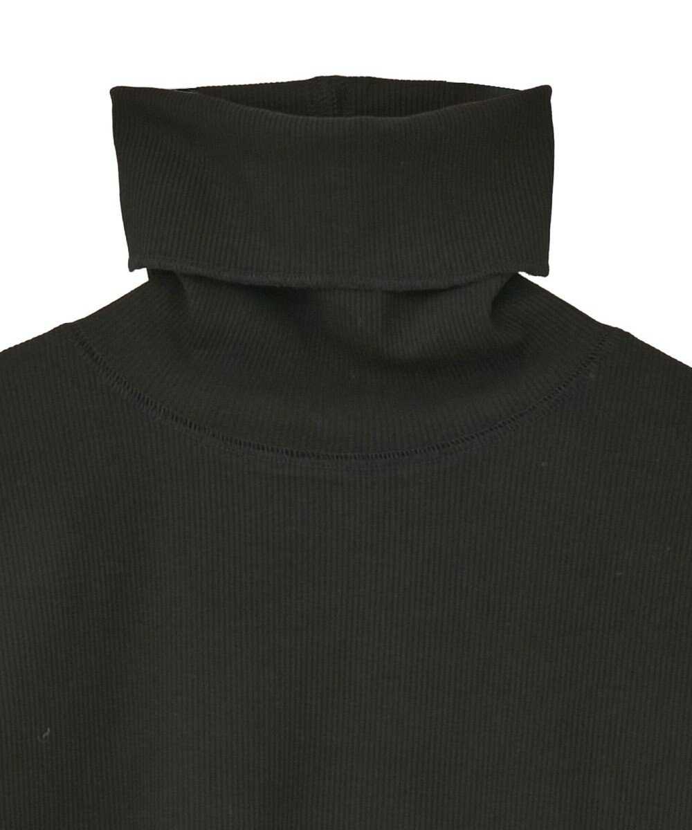 earth music&ecology リブタートルネックプルオーバー 