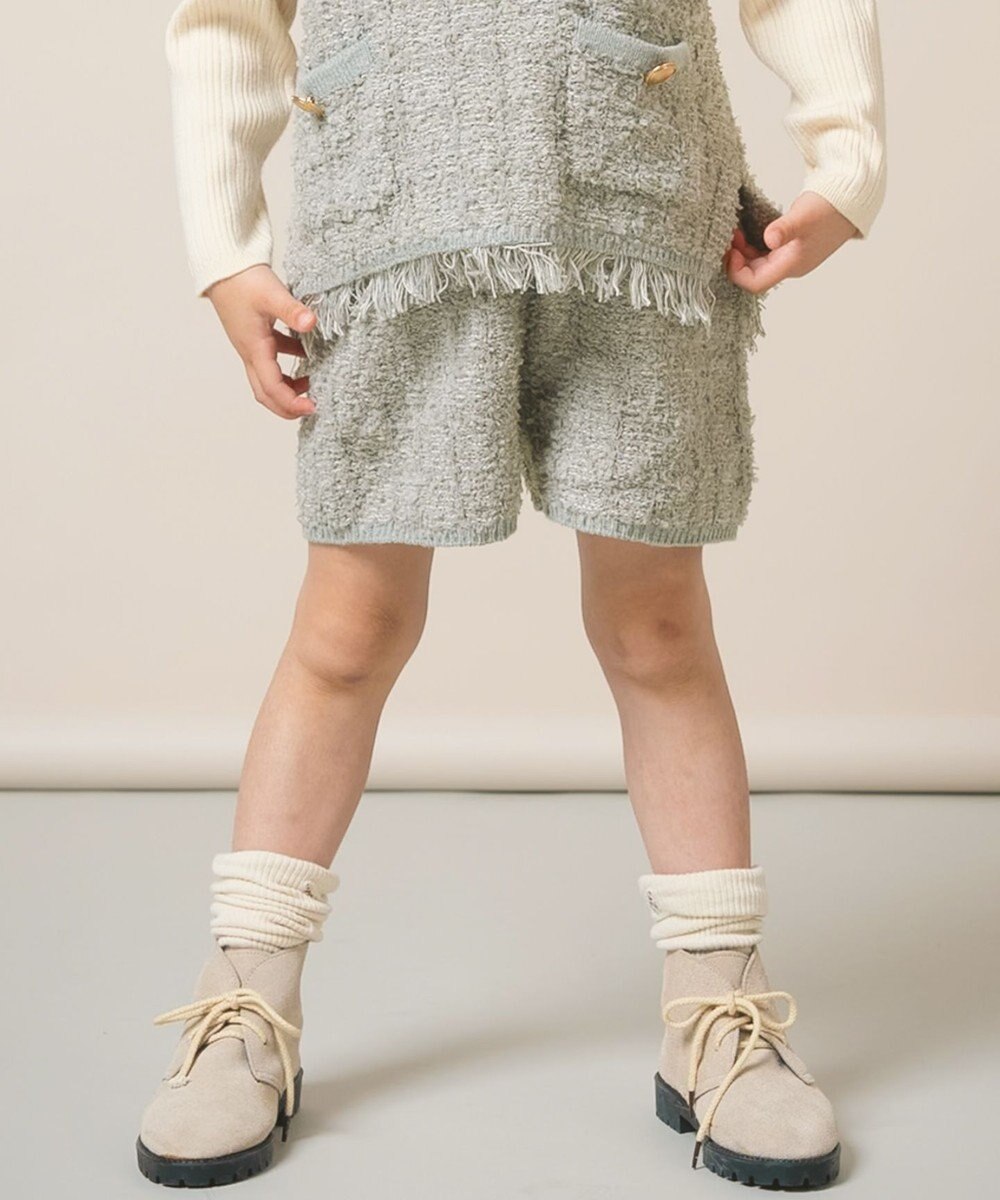 ami amie ツイード風ニットショートパンツ145cm 
