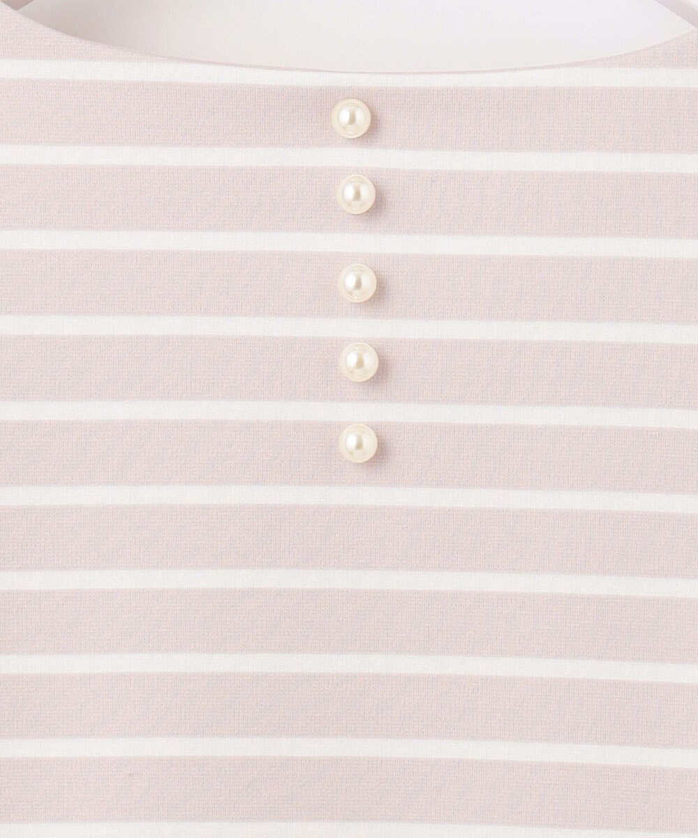 ANY SIS 【洗える】バックパール調ディテール カットソー 