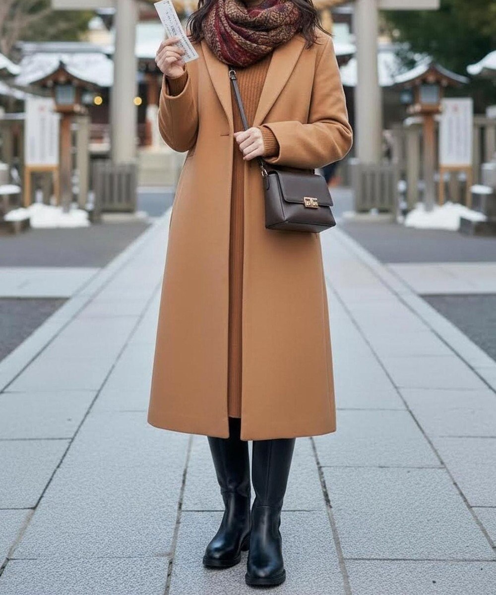 Pointer 【石岡真実さん着用】本革ベーシック 裏起毛 ロングブーツ 