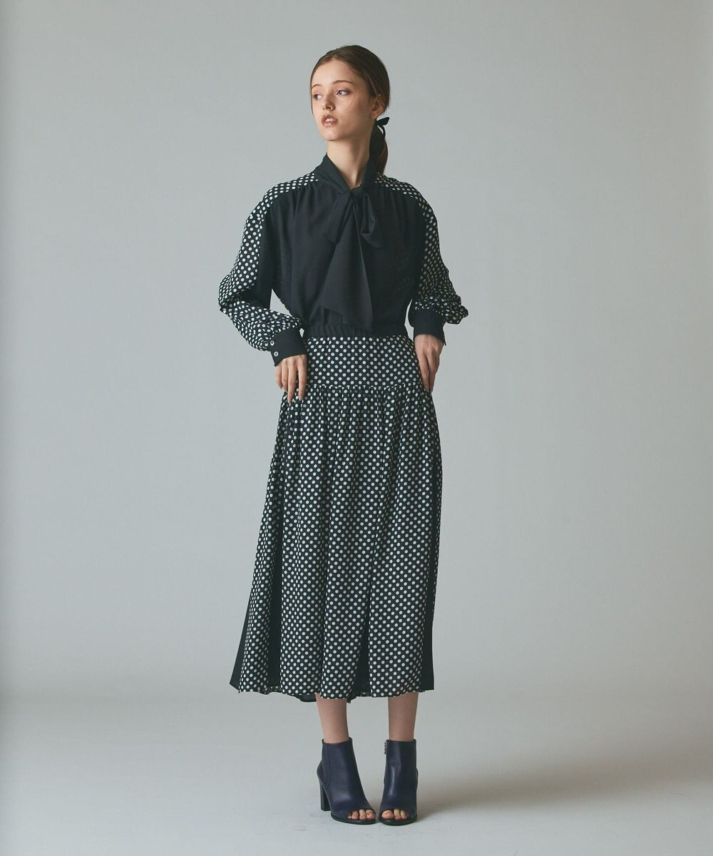 GRACE CONTINENTAL ドットコンビスカート 