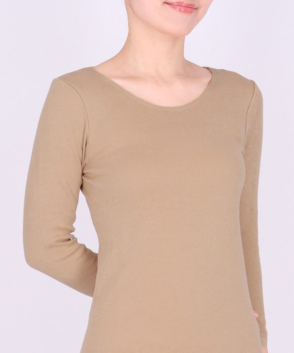 WACOAL 【極暖】 あったかインナー 8分袖 綿100％(身生地) 肌側起毛 しっかりあたたかい 長袖 レディース CLD395 /ワコール 