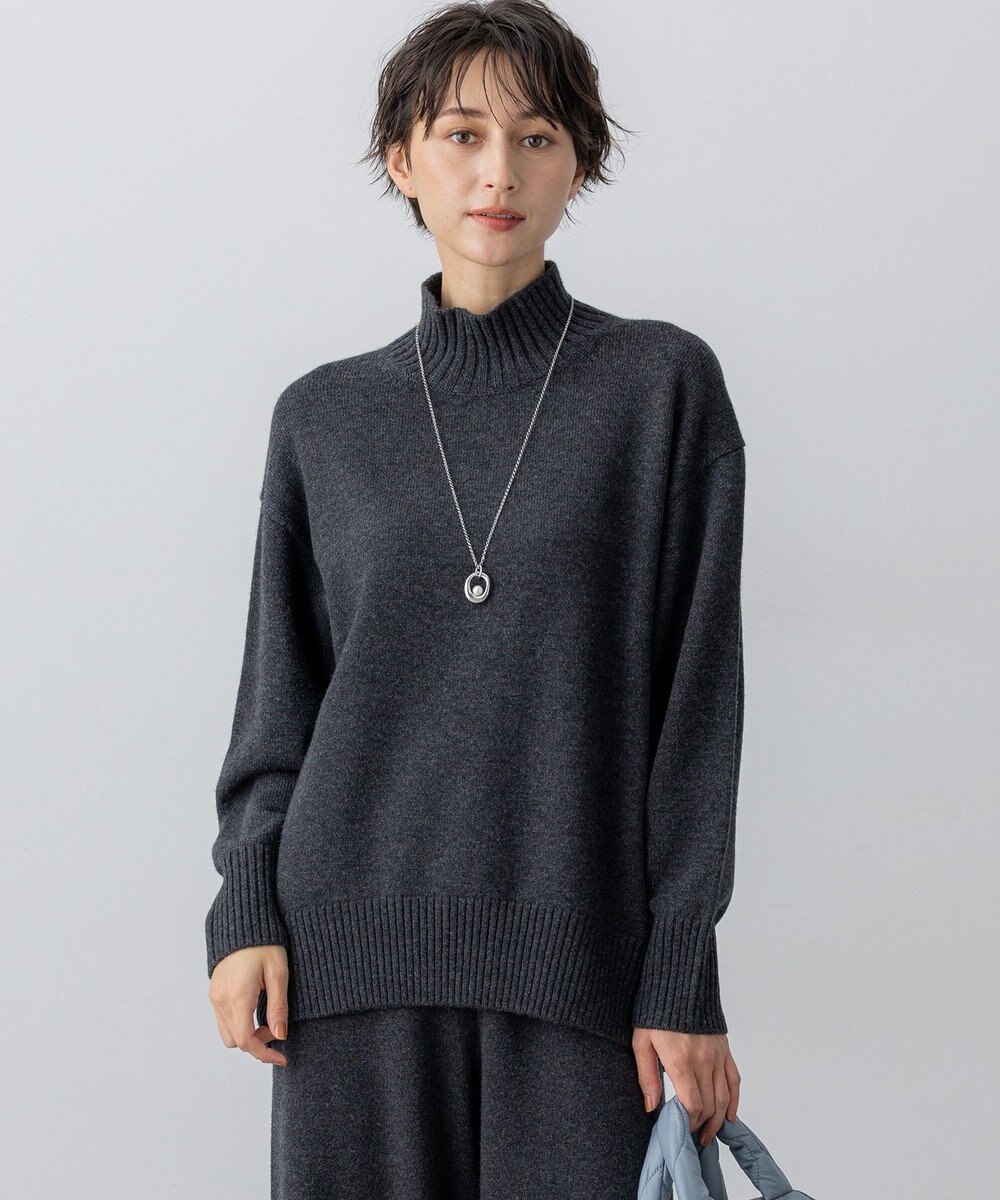 23区 S 【見上愛さんコラボカラー/Oggi掲載】カシミヤブレンド ハイネック ニット 