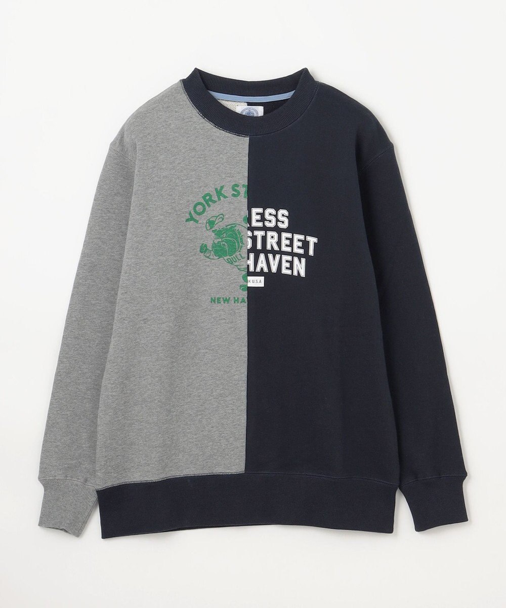 J.PRESS KIDS 【140-170cm】パッチワーク ブルプリント トレーナー 