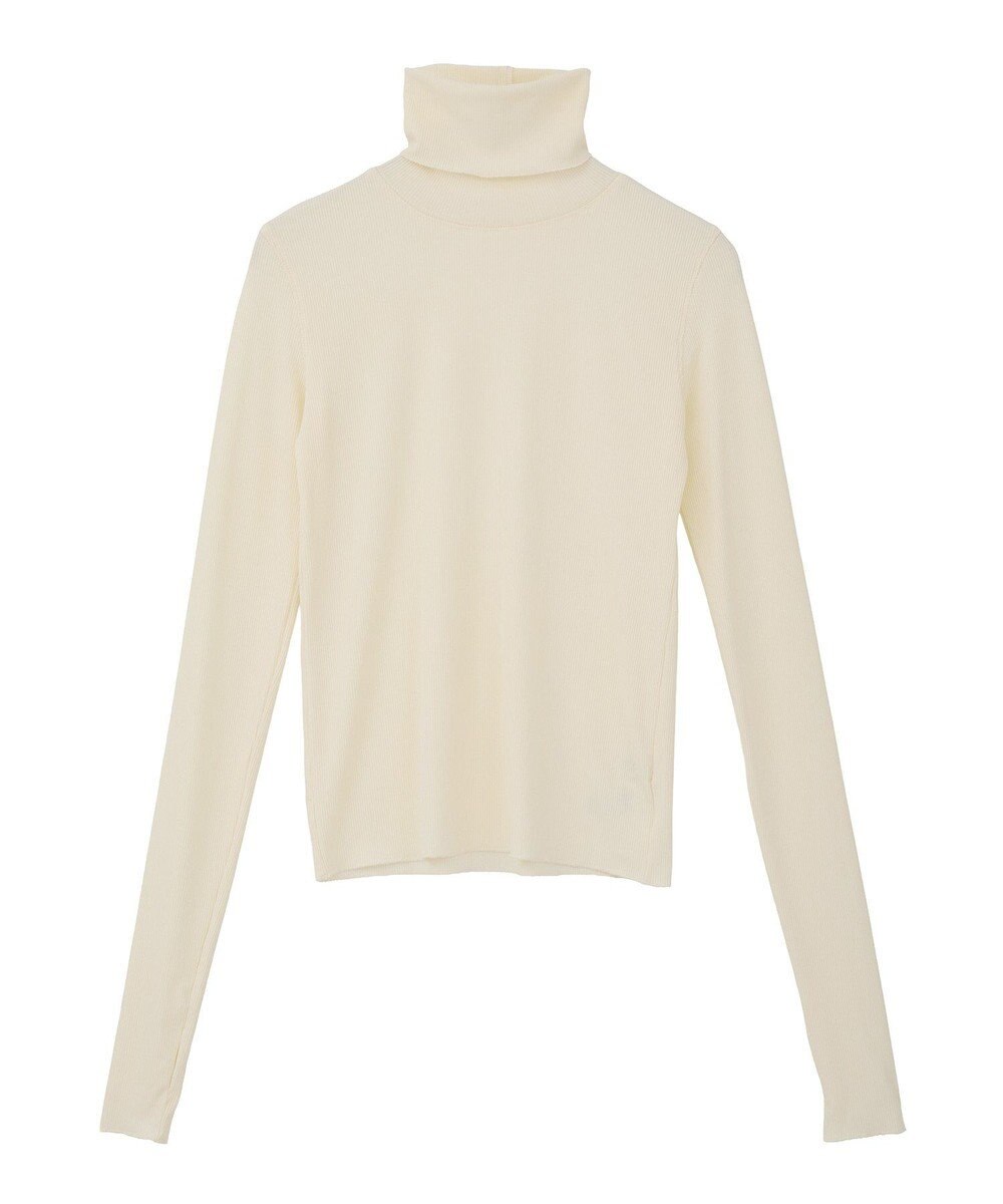 earth music&ecology リブタートルネックプルオーバー 