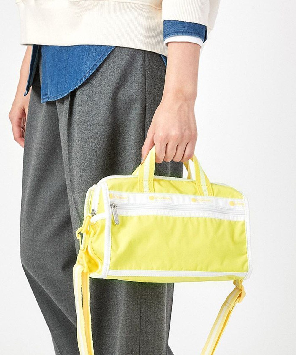 LeSportsac MINI DUFFEL CROSSBODY/スペクテイターライムライト 