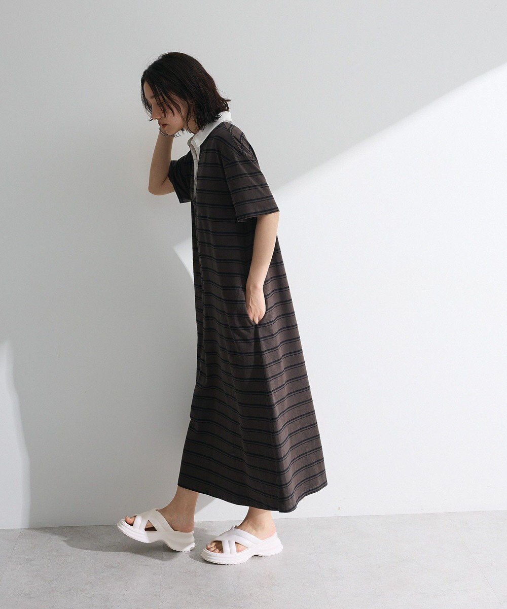 Green Parks ・ＳＵＧＡＲ　ＳＰＯＯＮ　ボーダーポロワンピース 