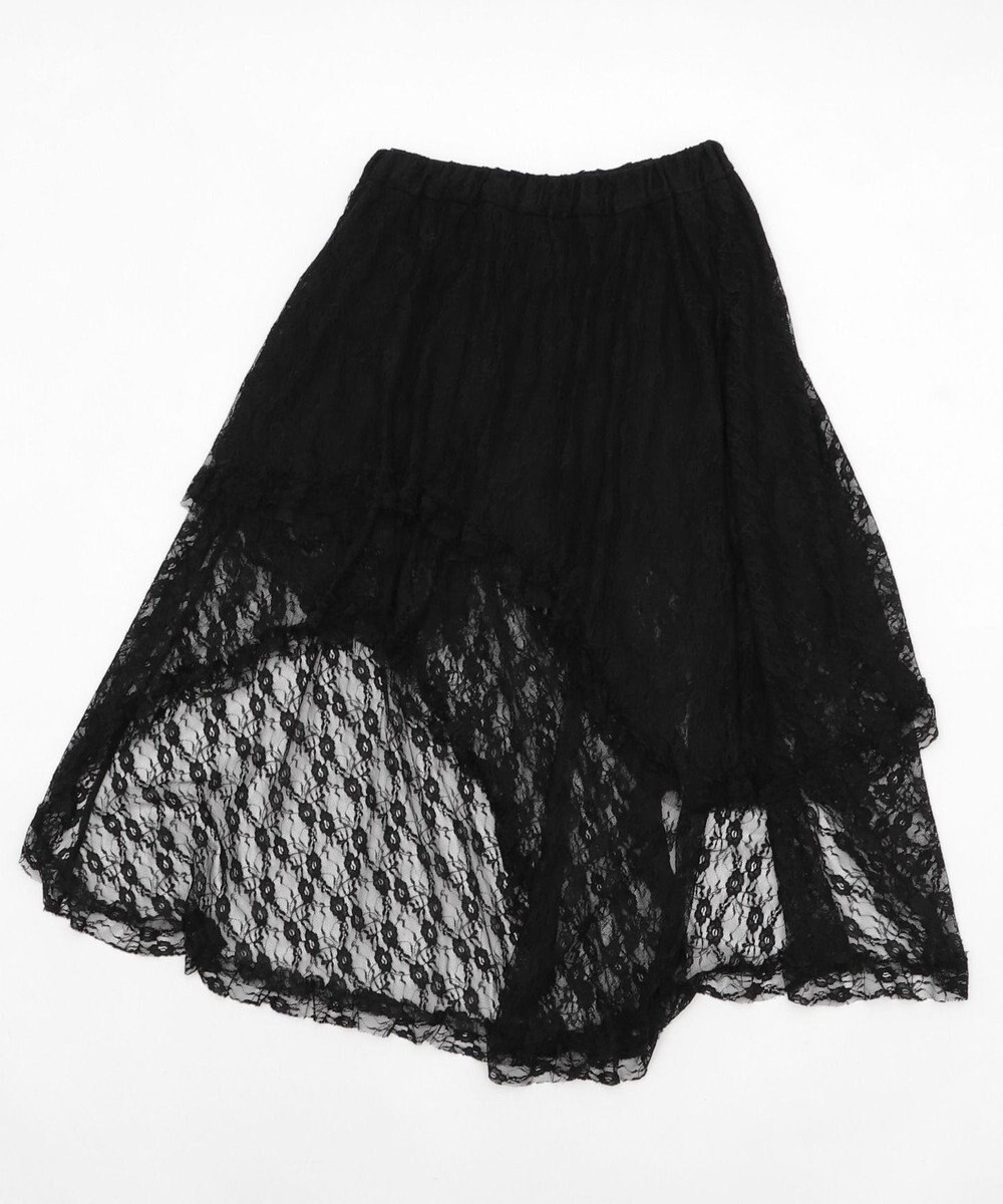 WEGO イレヘムレースロングスカート 