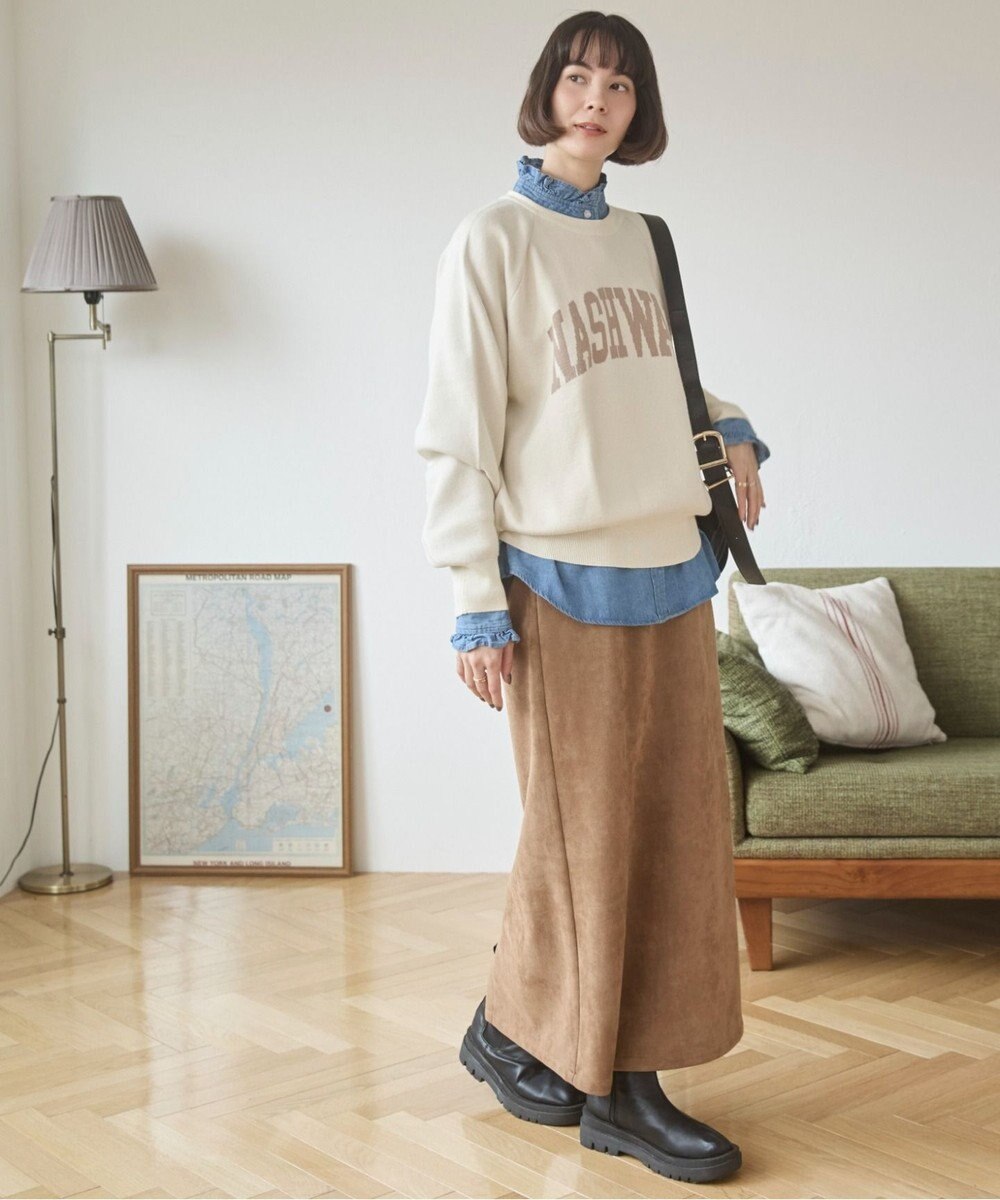 WEGO 【ANGIE VINTAGE】ジャガードロゴニット 