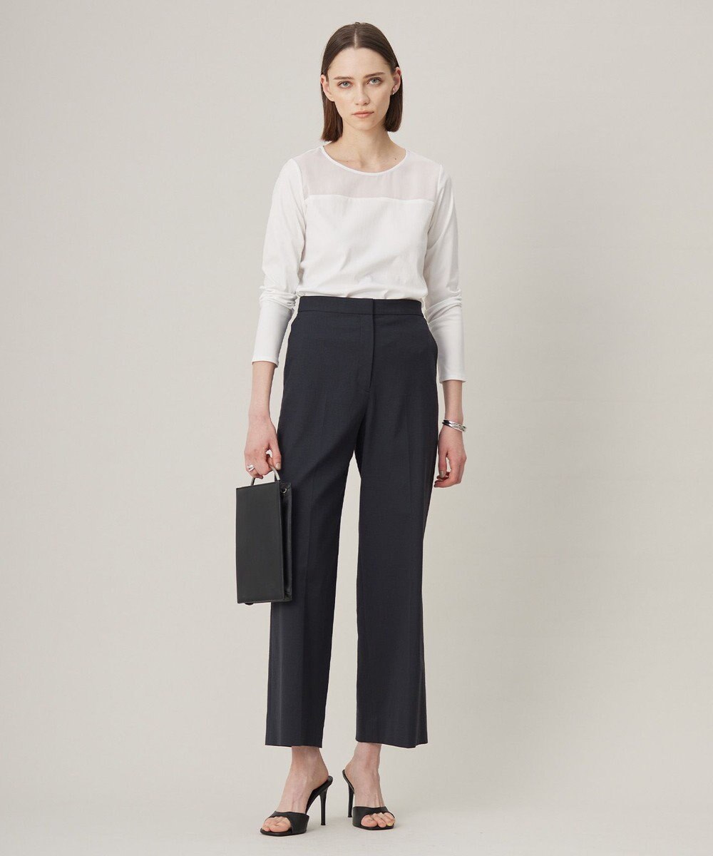 ICB 【接触冷感・UVカット・透け防止・吸水速乾・洗える】 シェルタリングドライオックス ワイドパンツ 