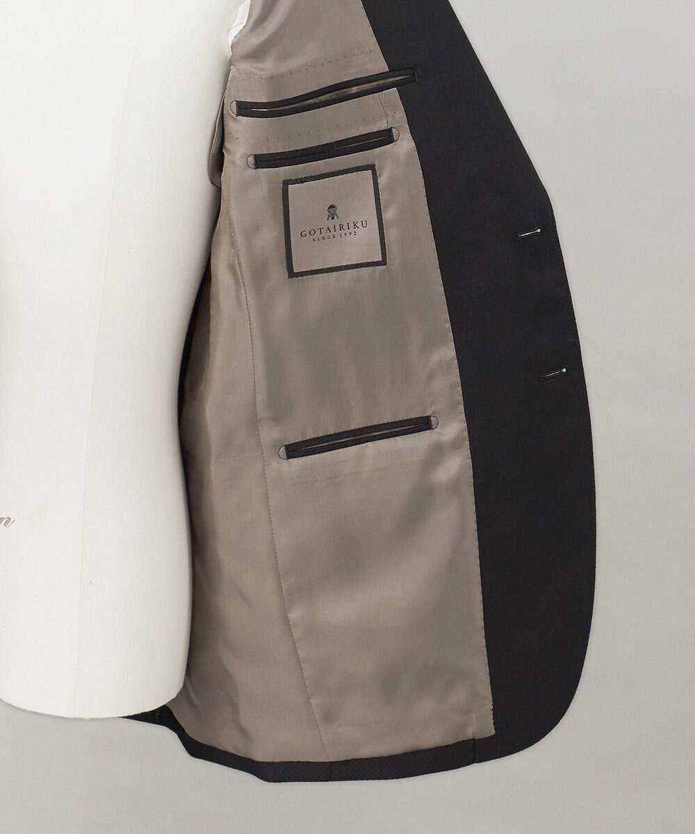 GOTAIRIKU シワになりにくい【御幸毛織/みゆきけおり】DRY SPINNER(ドライスピナー)スーツ_ブラック 