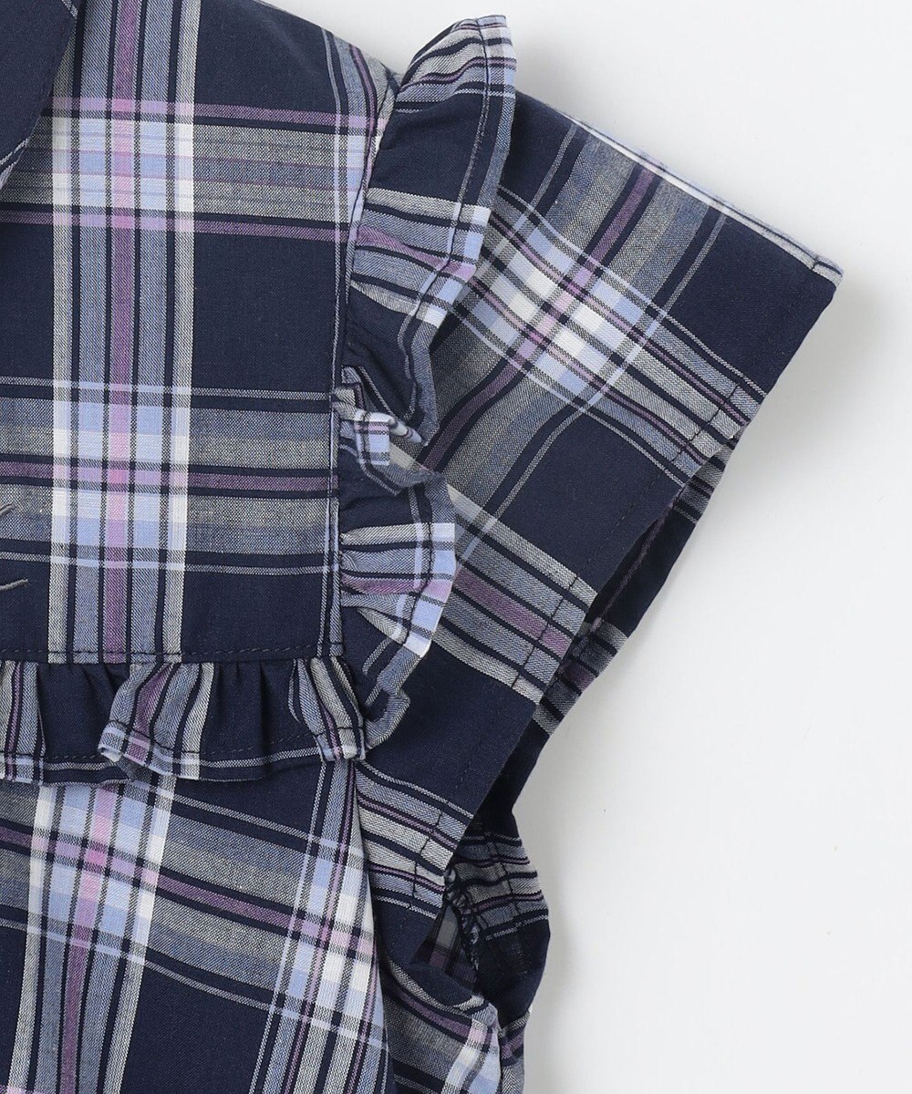 組曲 KIDS 【150-160㎝】プランタンチェック ワンピース 