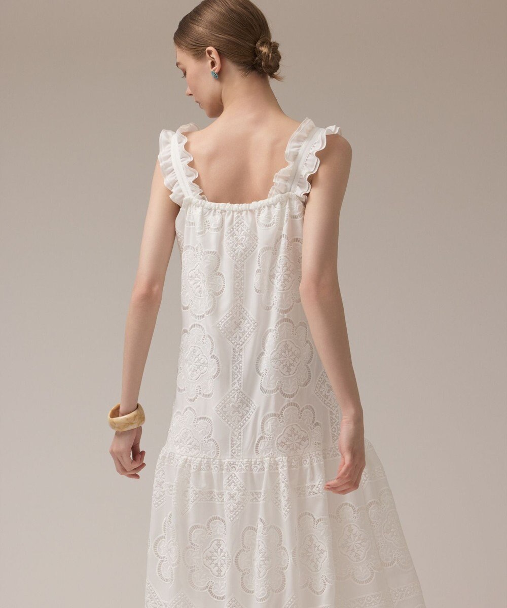 GRACE CONTINENTAL カットワーク刺繍ワンピース 