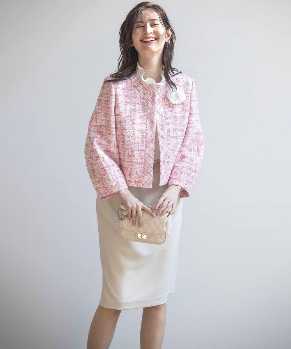 組曲 【KUMIKYOKU NAVY】マカロンツイード ジャケット 