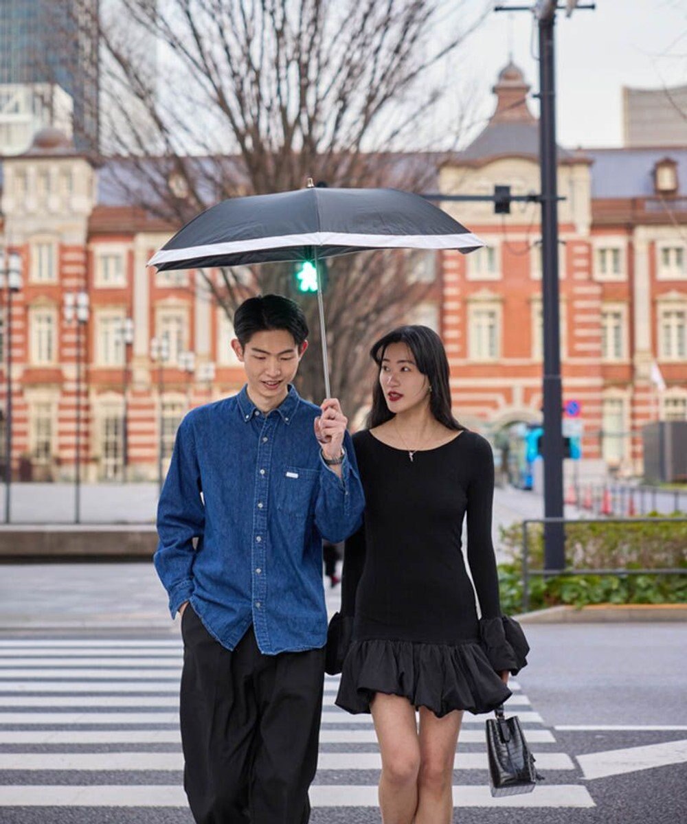 AURORA 【WEB限定】 バイカラー晴雨兼用傘（折りたたみ） 