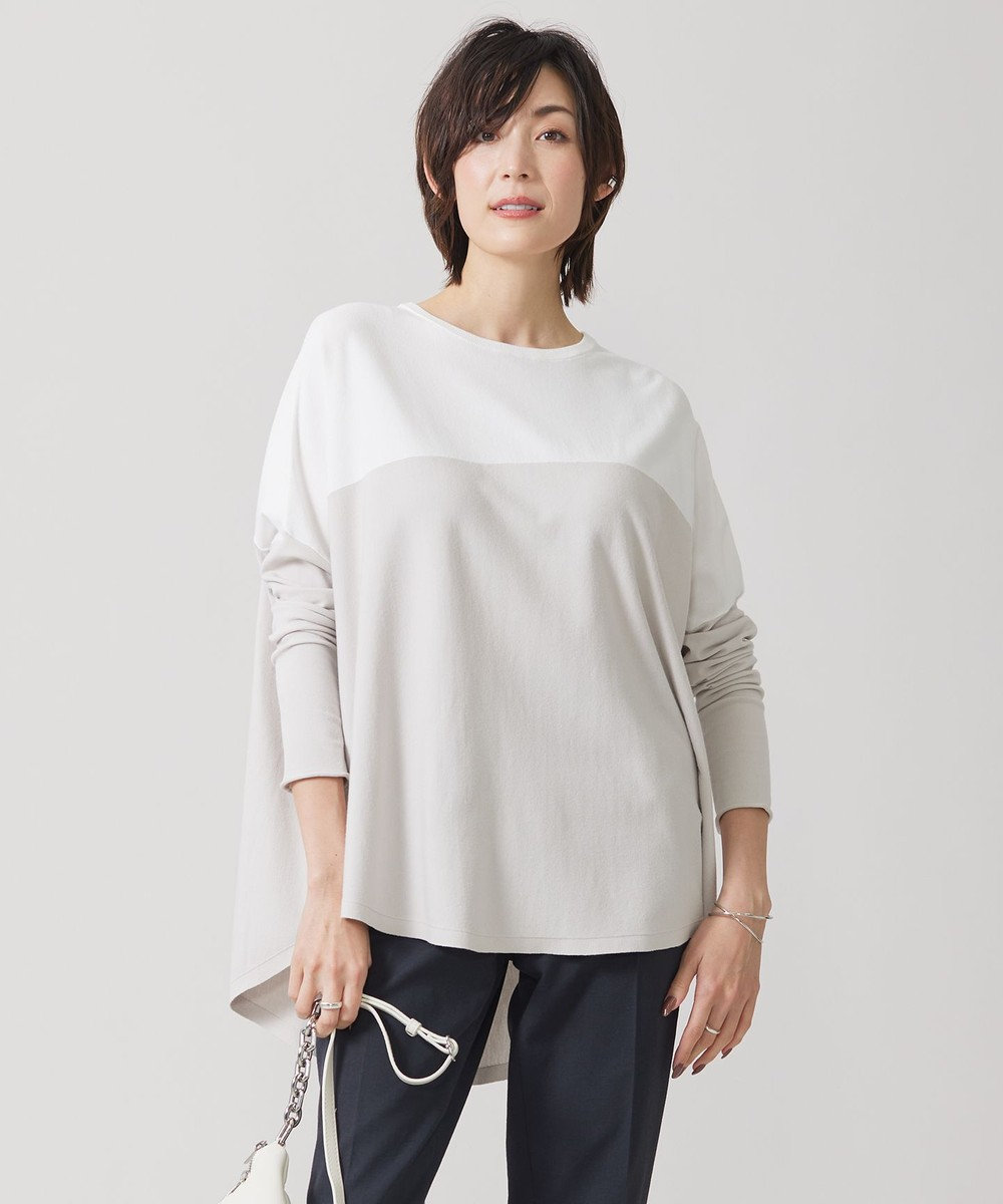 ICB 【洗える】 ヴィスコースワイド プルオーバー 