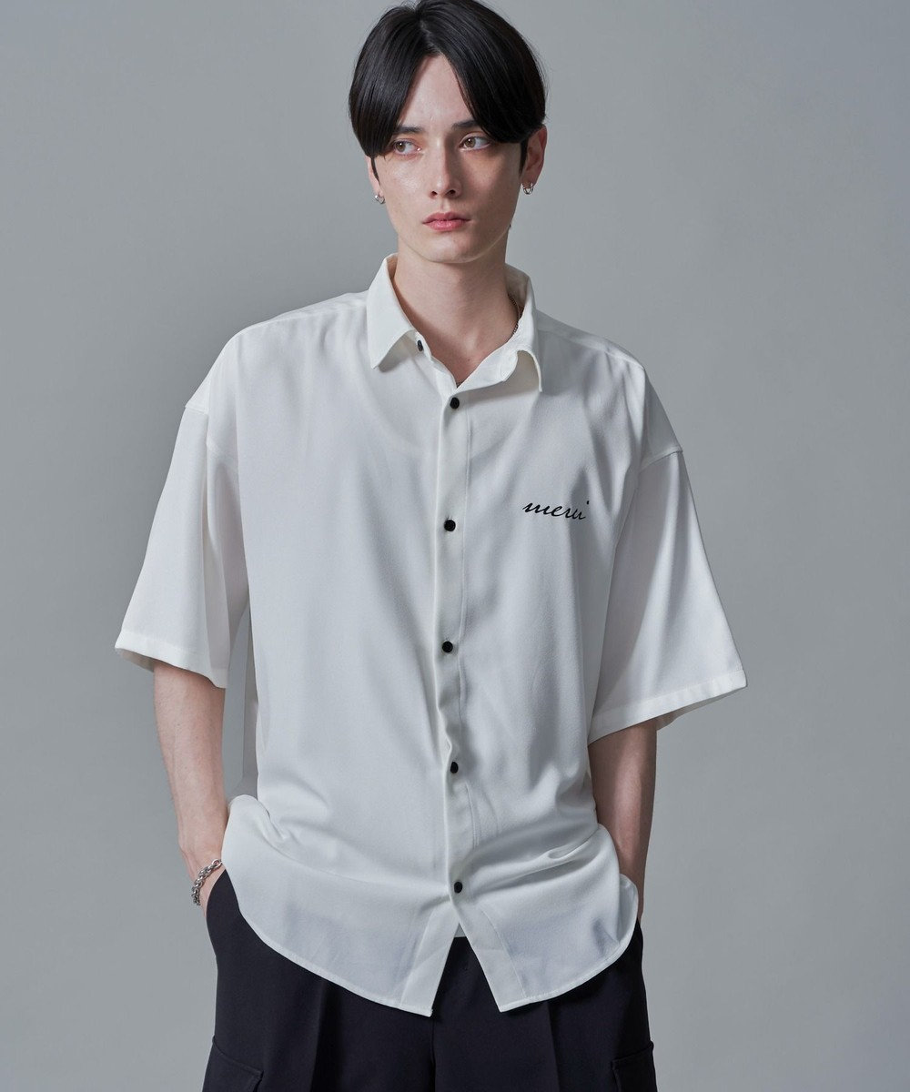 WEGO 【速乾/しわになりにくい/MLサイズ展開】アムンゼンワンポイントBIGシャツ（SS） 