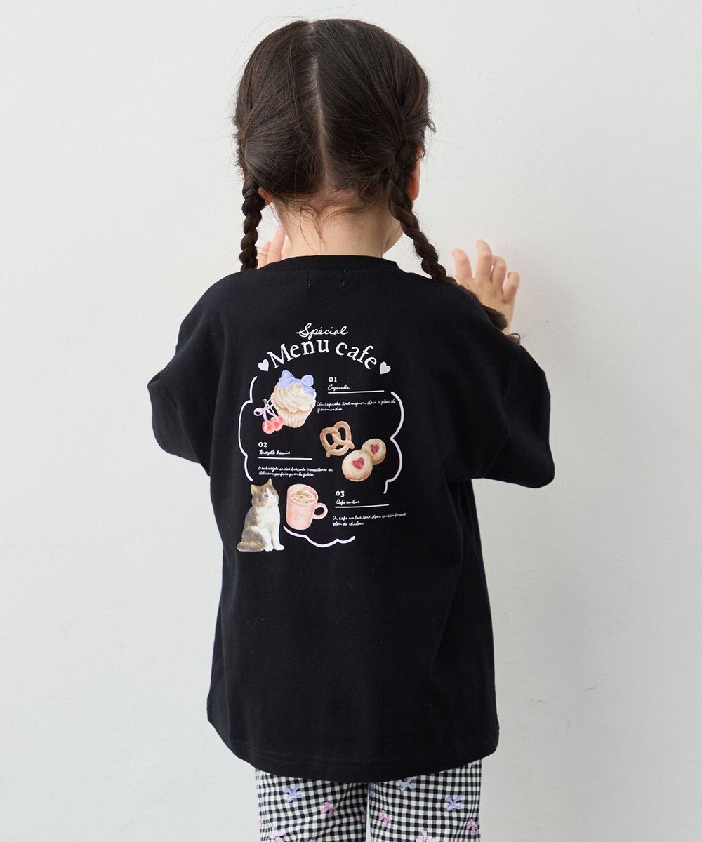 ANY KIDS 【綿100%】バックプリント オーバーサイズTシャツ 