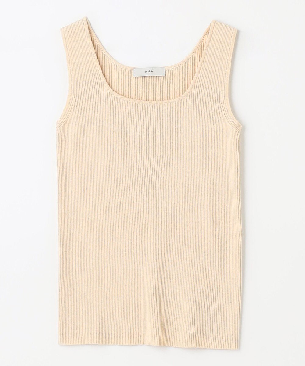 ANY 【洗濯機可能】タンクトップリブニット 