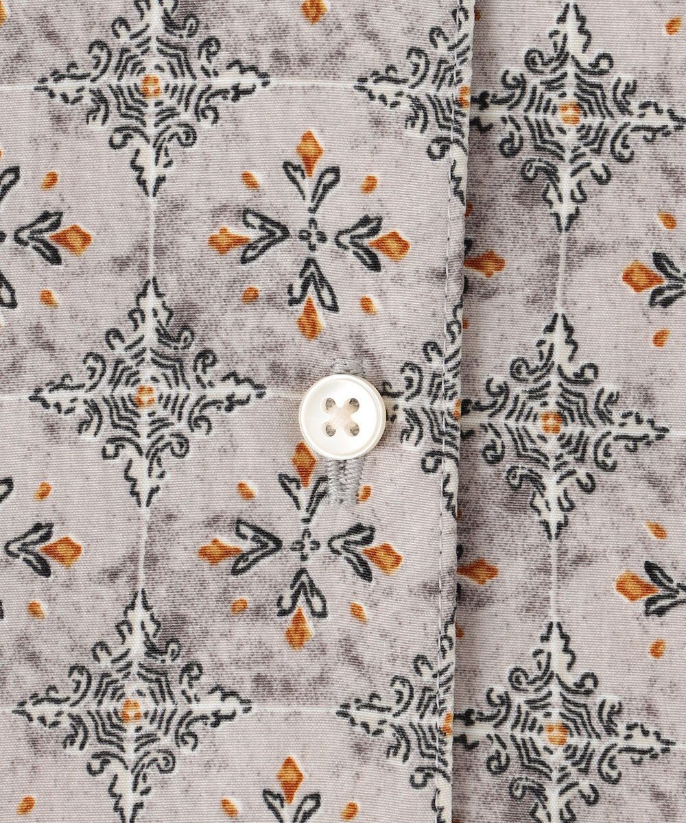 J.PRESS YORK STREET 【WOMEN】タイルプリント ボウタイブラウス 