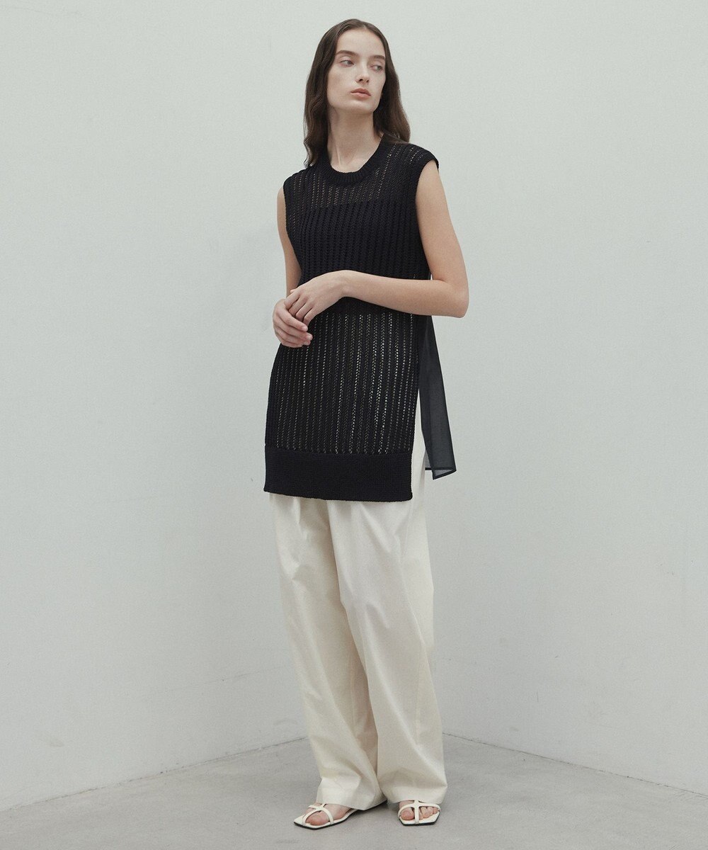 BEIGE， 【洗える・CLUEL 5月号掲載】MALLOW / コットンイージーワイドパンツ 