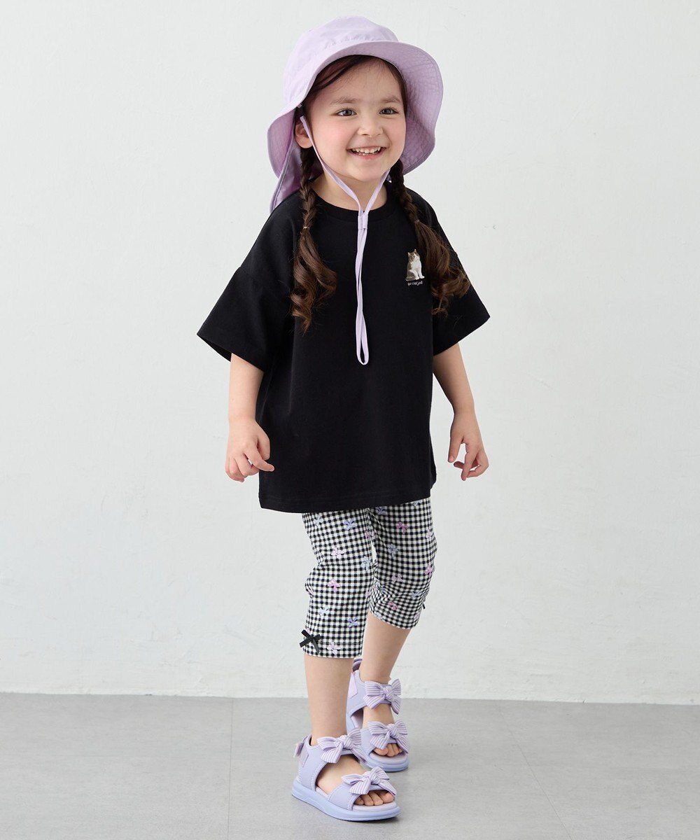 ANY KIDS 【綿100%】バックプリント オーバーサイズTシャツ 