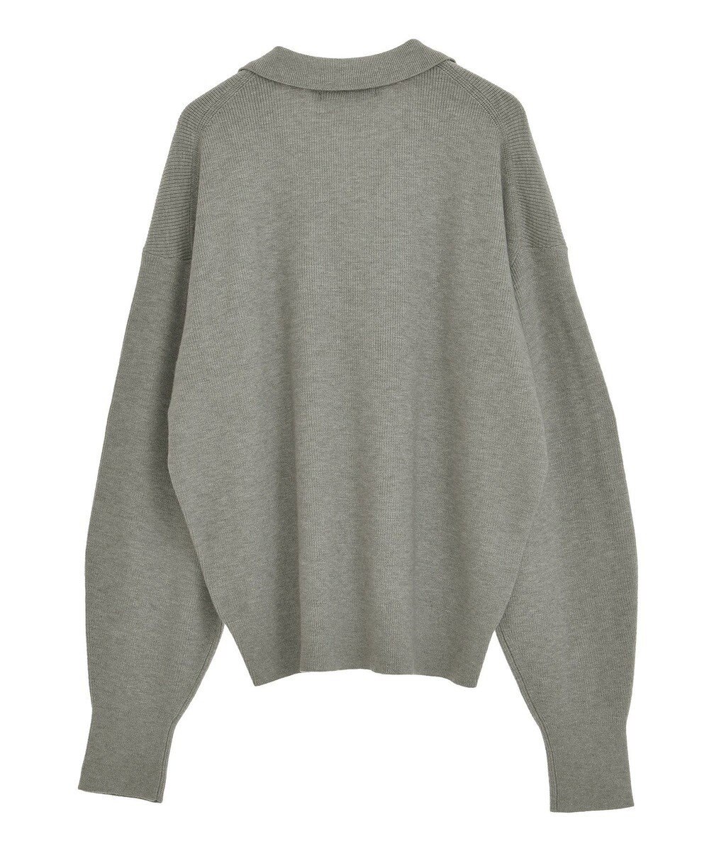 AMERICAN HOLIC バイパチ片畦衿付きニットプルオーバー 