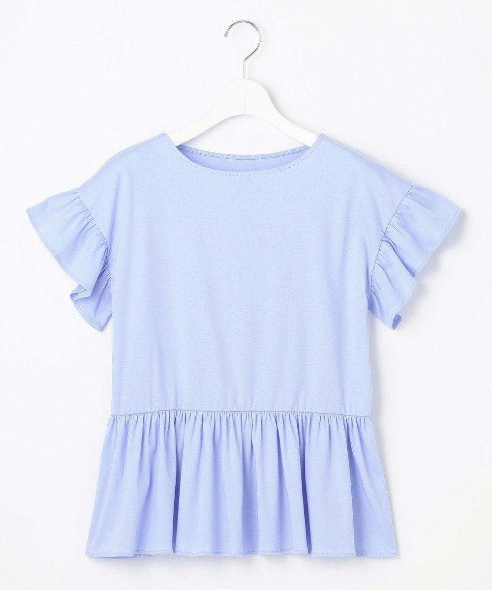 Feroux 【UVケア】フリルスリーブペプラム カットソー 